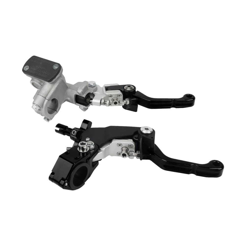 Leve Frizione Moto Leva Frizione Freno Cilindro Maestro Pompa CNC Per H&ON&DA CRF230 CQR 250 Motocross Accessori Diirt Bike(Black)