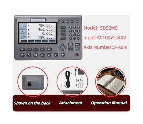 Kit digital multilingüe 4 ejes con escala de vidrio y pantalla LCD miniatura 3