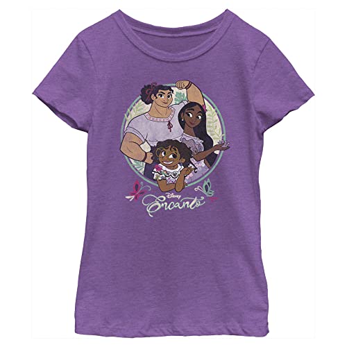 Image of Disney Girls Pixar Encanto Emotions of Mirabel Doodles Girls Heather T-Shirt