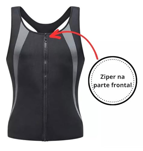 Traje de Sauna Para Homens Colete Masculino Sauna Modelador Regata Térmica Modeladora Colete De Trei