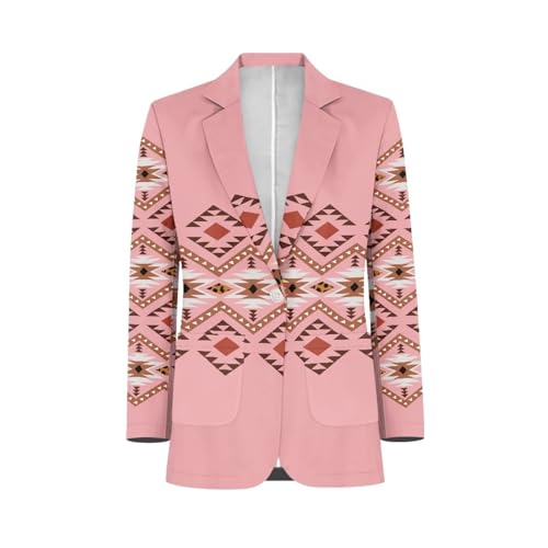 TODIYADDU Womens One Button Blazer Lightweight Office Work Suit Jacket Open Front Cardigan Outwear with Pockets Size 2XS-3XL2