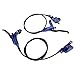 RiToEasysports Mountain Hydraulic Disc Brake, Aluminum Alloy 4 Piston Front Rear Hydraulic Disc Brake CNC Bilateral Oil (Blue