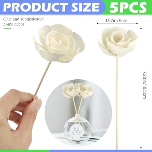 Difusor Floral Aromático DOERDO 5 Pzas para Hogar y Oficina miniatura 2