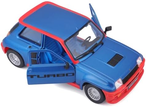 Bburago - Renault 5 Turbo Miniature 1:24 | Réplique Détaillée avec Portes Ouvrables | À partir de 3+ Ans | Voiture Jouet