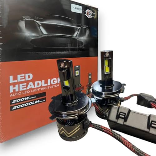 Image of LGP H4 / H19 LED Headlight 200W Conversion Kit 20000LM Car Driving Headlamp Bulb 6000K Super Bright Beam Fog Light for All Cars - 1 Year Warranty