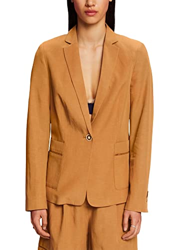 ESPRIT Women's Blazer, 231/Camel 2, 8