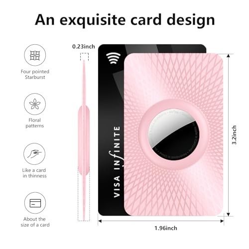 image for Beydoa for Airtag Wallet Holder 2 Pack,Ultra Thin Card Holder Compatib