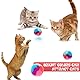 Giantree 30 Stück Katzenspielzeug Bälle, 3cm Weihnachts Katzenball Plüsch Balle Interaktives Katzenspielzeug Bunte Plüsch Katzen Ball Wuschelball Kratzkugel für Katzen