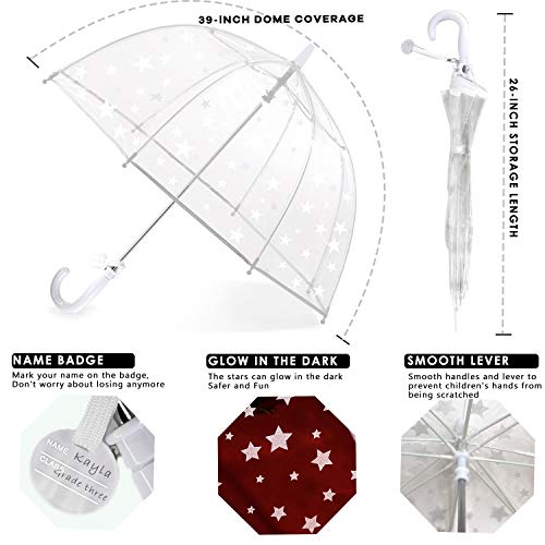 Baraida BARAIDA-CLEAR UMBRELLA-KIDS-MARCH Kids Clear And Transparent Umbrella thumb #3