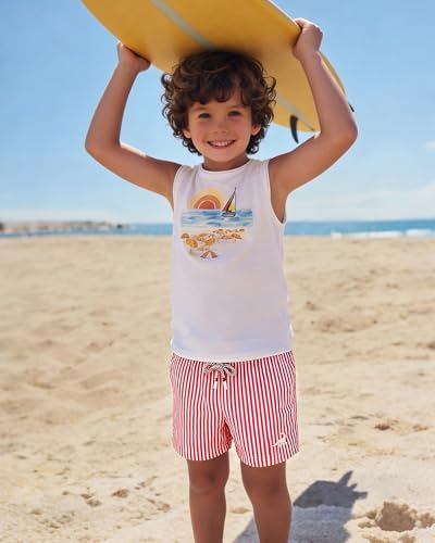 Image of SURF CUZ Boys Swim Trunks Toddler Swim Shorts UPF 50+ Bathing Suit for Boy Swimsuit Quick Dry Mesh Beach Boardshorts Swimwear