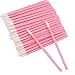 100PCS Disposable Lip Brushes Lip Gloss Applicators Lipstick Gloss Wands Applicator Perfect Makeup Tool Kits (Pink)
