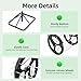 Ediess1nDT Tennis Ball for Balls Automatic Tennis Ball Pickup Picker 80 Balls Large Capacity Collector Basket Hopper Cart Machine Practicing Tennis Court Equipment for Gym Clubs Coaches Players