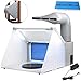 Hotorda Portable Airbrush Spray Booth with 3 LED Lights, Extra Replaceable Extra Filter Pad, Turn Table and 6ft Exhaust Extension Hose for Hobby, Painting, Art Craft, Model