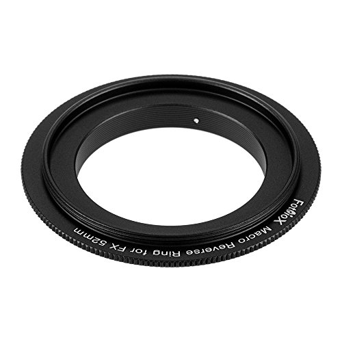 Fotodiox 52mm Filter Thread Macro Reverse Mount Adapter Ring Compatible with Fuji X-Mount