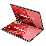 Ttfzzztech 10.5 inch IPS Laptop 2 in 1 Touch Screen Windows 11 Notebook Computer Dualscreen N95 Tablet PC with Stylus Pen, 32G RAM 512G SSD, 2 Type-C, 2 USB3.0, HDMI
