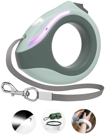 View of Blanlody Retractable Dog Lead Extendable Strong Leash for Large Medium ...