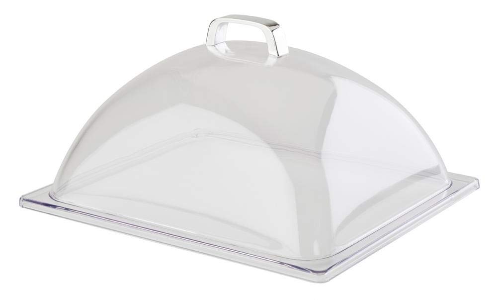 APS GN 1/2 Abdeckhaube – GN 1/2, glasklarer SAN-Kunststoff, mit Griff, spülmaschinengeeignet