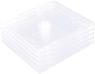 Homoyoyo 5 Unidades De Disco De CD Mangas De CD De Plástico Estojos De Joias Padrão Estojo De Armazenamento De Cd/Dvd Estojos De CD Vazios De Plástico Capa De CD Transparente Capa De CD De