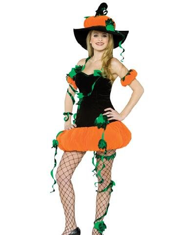 pumpkin ladies fancy dress Adult Lady Costume Size: Women's Standard 6-10 Burning Man
