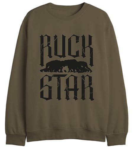 Republic Of California 'Ruck Star UXREPCZSW044 - Sudadera para Hombre, Color Caqui, S, Caqui, S
