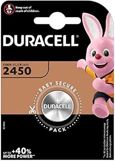 Two (2) X Duracell CR2450 Lithium Coin Cell Battery 3v Blister Packed
