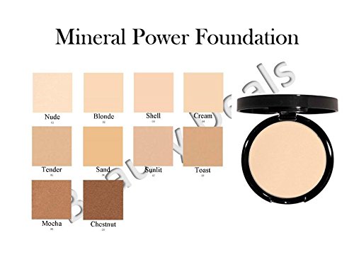 Beauty Deals Mineral Makeup Pressed Powder Foundation - Hypoallergenic- W/Sponge (Cream) #TOP21