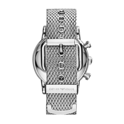Image of Emporio Armani Men's Three Hand, Automatic or Chronograph Watch with Stainless Steel or Leather Band
