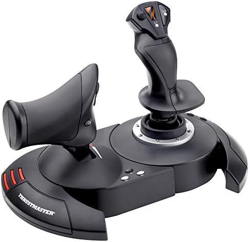 Thrustmaster T.Flight HOTAS X, Joystick and Throttle With Dual Rudder System, Buttons and Programmable Axes, Rotating Handle, Trigger, PC/USB Compatible
