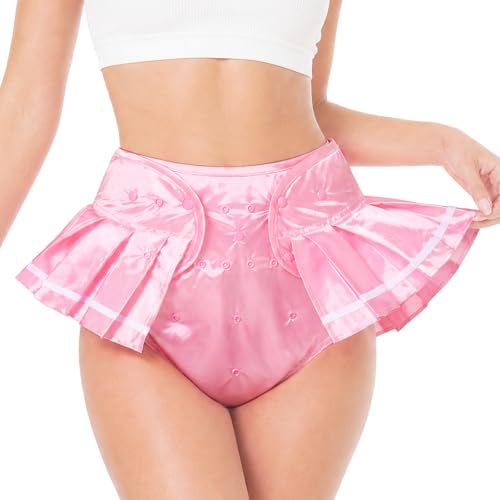 LittleForBig Washable Adjustable Reusable Waterproof Cloth Sissy School Girl Adult Diaper Wrap Cover M