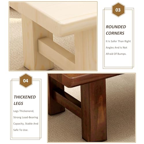 Table à thé de balcon anti-taches avec plateau en bois étanche - 7