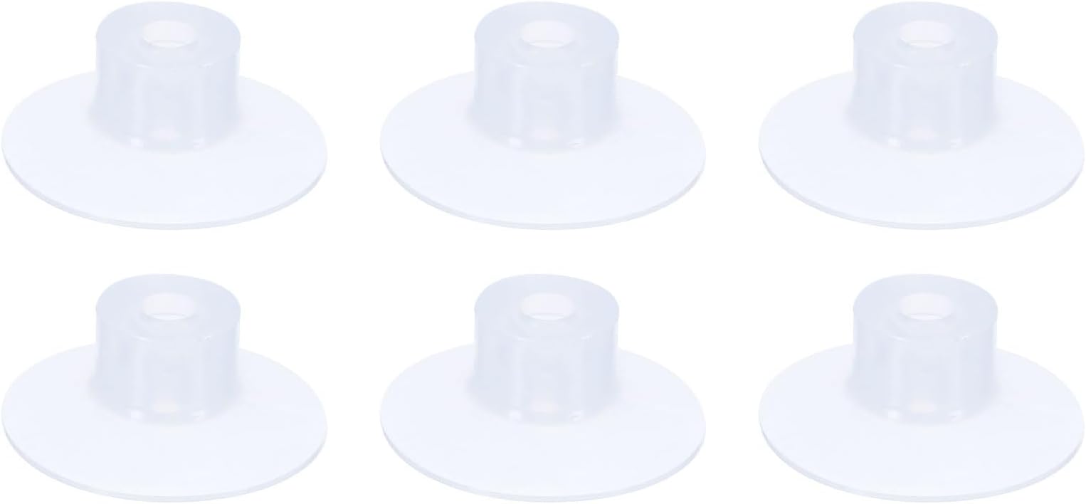 uxcell Bellows Suction Cup 30mm Diameter x M5 Joint Silicone Pneumatic Vacuum Suction Cups 6pcs
