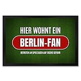 trendaffe - Hier wohnt EIN Berlin-Fan Fußmatte XXL mit Rasen Motiv