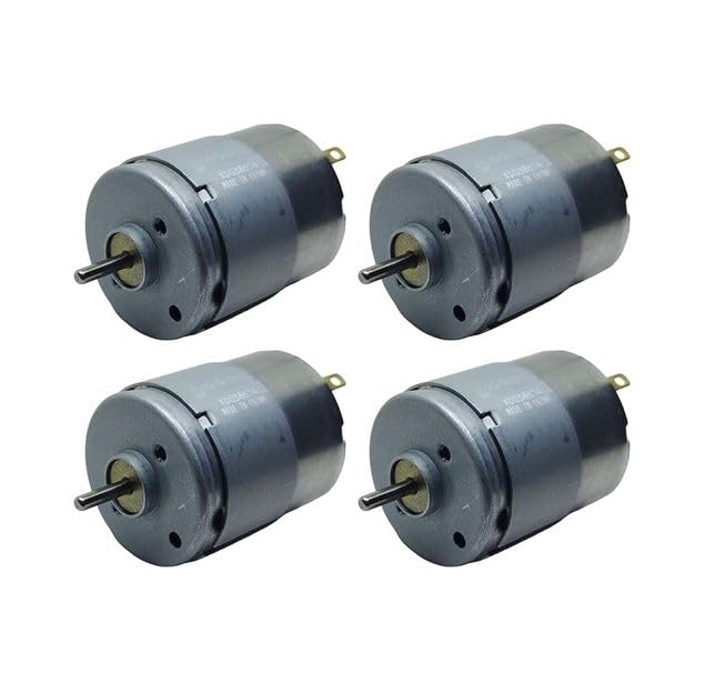 SP Electron RS-365-PH DC Motor Dual Shaft 6V - 24V 12V DC High Speed 8500 RPM Multi-Purpose Motor PCB Drill (Pack of 4)
