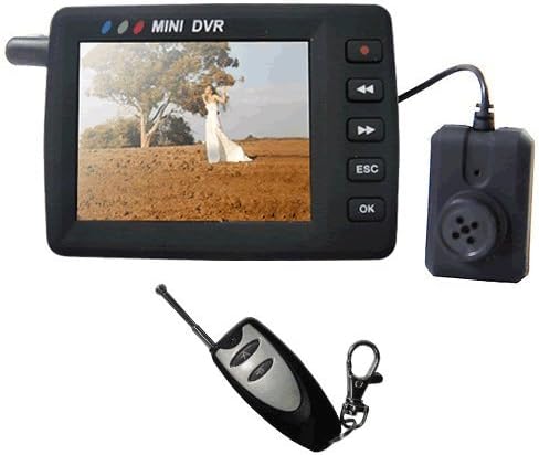 Angel Eye Mini DVR 2.5" TFT High Definition Pinhole Button Camera w/ motion dectector Cam
