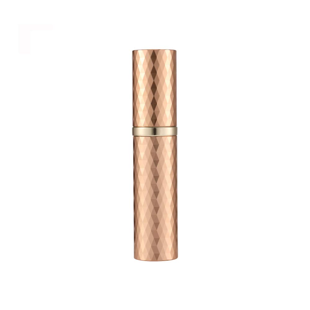 Yeejok Travel Perfume Bottle, Refillable Perfume Atomizer for Travel 5ml, TSA-Approved Portable Mini Empty Cologne Spray Bottle Pump Refilled for Men and Women, Gold