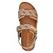 Guess Women's Florizy Sandal, Medium Brown Logo 210, 9