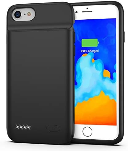 Battery Case for iPhone 7/8, 3200mAh Portable Charging Case Protective Rechargeable Charger Case Extended Battery Compatible with iPhone 7 8 (4.7 inch) - Black