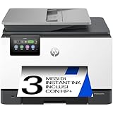 HP OfficeJet Pro 9132e 404M5B, Stampante Multifunzione a Getto d'Inchiostro A4 a Colori, Fronte e Retro Automatico, 25 ppm, Wi-Fi, Smart, 3 Mesi di Inchiostro Instant Ink Inclusi, Grigia