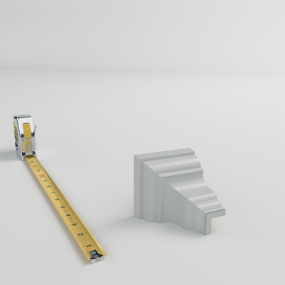 Ekena Millwork MOC03X03PA-CASE-4 Outside Corner for Moulding MLD03X03X04PA (4-Pack), 3"P x 3"H, Primed, 4 Pack