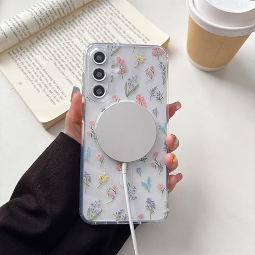 Housse fleurie Samsung S25 Plus idée cadeau esthétique pour fille