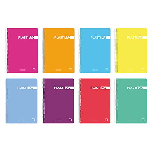 Cuadernos A4 Pacsa Plastipac de 80 hojas para evitar mezclar tus materias escolares este curso
