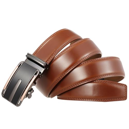 Belt for Men Metal Automatic Buckle Genuine Leather Luxury Fashion 3.5cm3