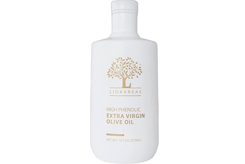 Rx - Aceite de oliva extra virgen alto fenólico, 100% griego, cosecha 202122, orgánico, no transgénico, prensado en frío, acidez ultra baja (.11) -