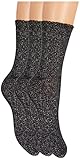 PCSEBBY GLITTER LONG 3-PACK SOCKS NOOS
