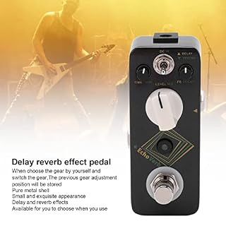 Reverb Pédale de retard 160 mA Noir Portable Performance Delay Pédale pour Performance - Les Beatles, Paul McCartney, John Lennon, RIngo Starr, George Harrison Reverb Pédale de retard 160 mA Noir Portable Performance Delay Pédale pour Performance – Image 6