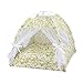 BELOWSYALER Removable Foldable Pet Tent with Sheer Curtain Dogs Camping Teepee for Outdoor Tent Dogs Waterproof Skidproof Bottom