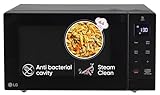LG 30 L Solo Microwave Oven (MS3032BK, Black, 44 Auto Cook Menu, Steam Clean, Anti-bacterial cavity)