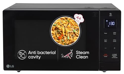 Image of LG 30 L Solo Microwave Oven (MS3032BK, Black, 44 Auto Cook Menu, Steam Clean, Anti-bacterial cavity)