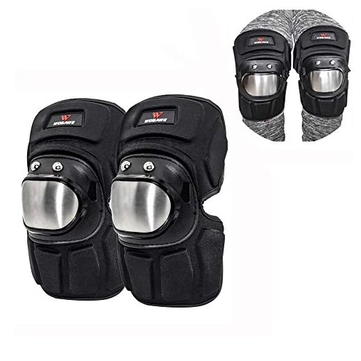 Rostfritt stål motorcykel knäskyddare knäskydd fast knäbandage knäskydd, motorcykel knäskydd skena benskydd armskyddsutrustning för motocross skidåkning ridning osv