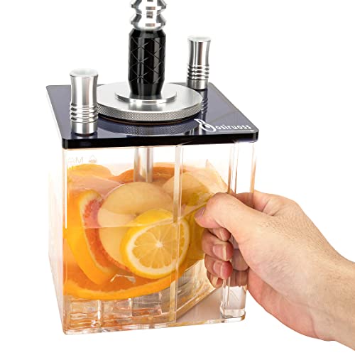 Shisha Sets - Updated Four Penghu-Glance Hookahs Including Vulcan Hmd Silicone Phunnel Bowl Clamp Remote Led Big Smoke Light | Wire Tube Coal Carbon Convenient And Clean Two Pipe Insulation To Enjoy #TOP6